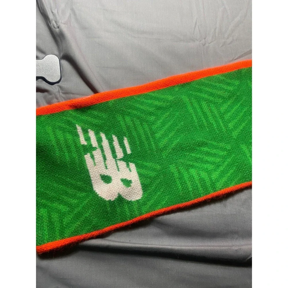 Ireland Football Soccer Knit Fan Scarf Green Orange Supporter Futbol New Balance